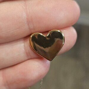 Small Dainty Lightweight Gold Heart Pendant Necklace
